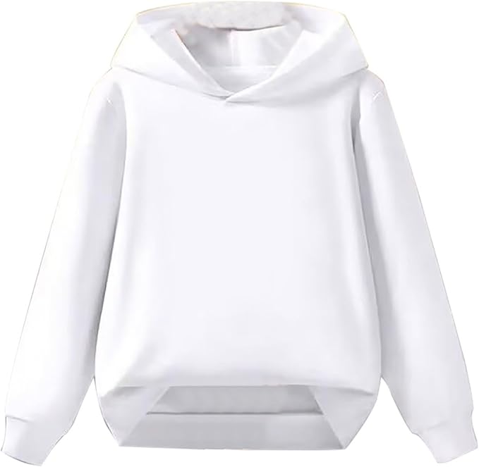 This basic yet classy youth hoodie comes with a long sleeve, elastic ribbed cuffs and hem, a big kangaroo pocket at the front, and a loose fit making your boys and girls feel comfortable for shoulder