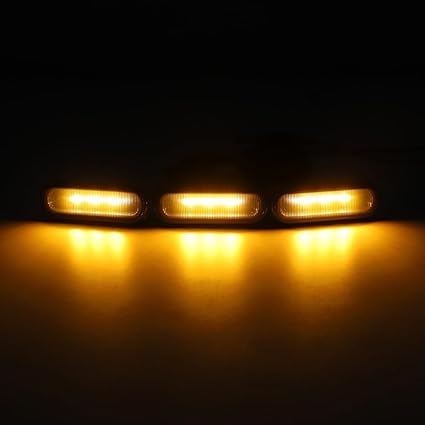 Smoked Black OEM Grille Lamps Kit Bronco Accessories, LED Grill Lights Smocked Black- For ford