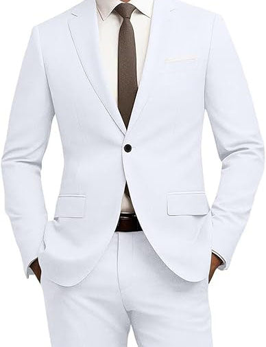 2 Pieces Boys Suit Set including a boy tuxedo jacket blazer, a pants. Easy to match keep your boy modern and handsome.