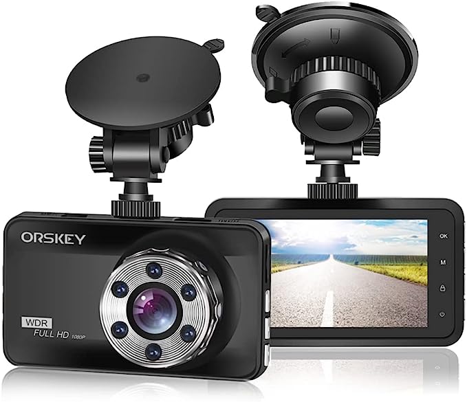 LCD Display Night Vision G-Sensor,. 170 Wide Angle WDR 1080P