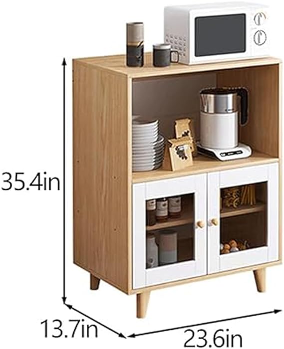 , this cabinet ensures long-lasting use. Its stable and durable construction can withstand daily wear and tear, Sideboard Cupboard Server Buffet Console Table with Doors Cabinet, Credenzas Cabinet with Glass Doors, Sideboard Table Dining