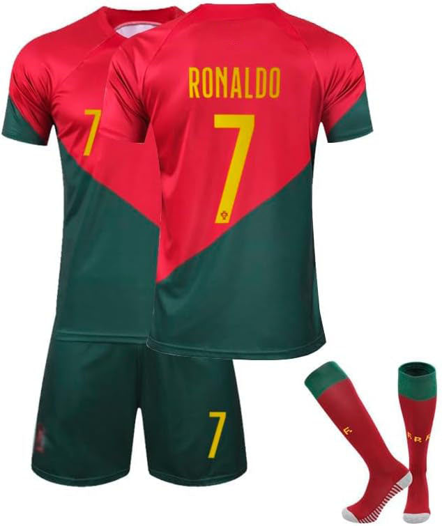children's soccer jersey set is carefully created to deliver unmatched comfort and fashionable style, ensuring your young soccer enthusiast looks and feels fantastic while playing.