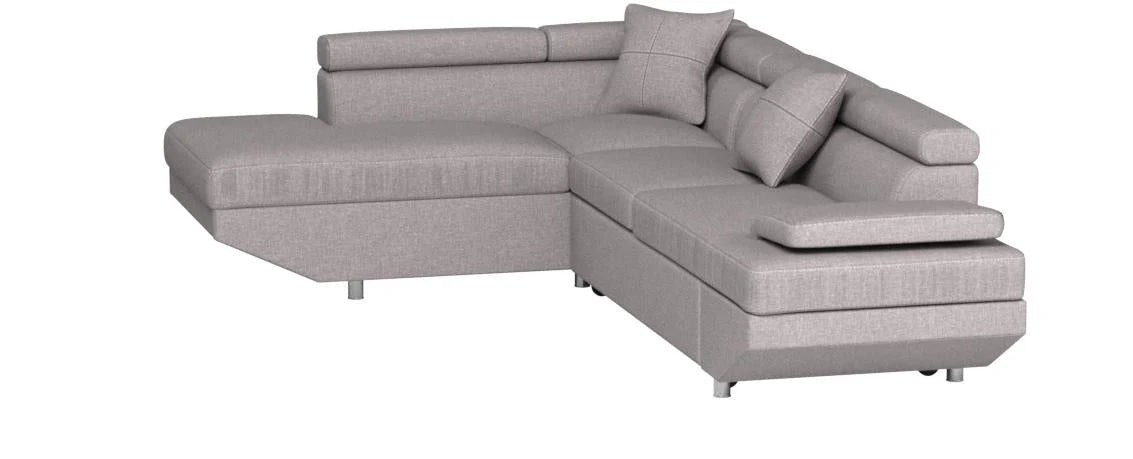 Upholstered Sleeper Sectional - Grey