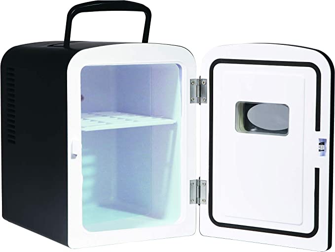 Mini Retro 6 Can Beverage Refrigerator-Blue