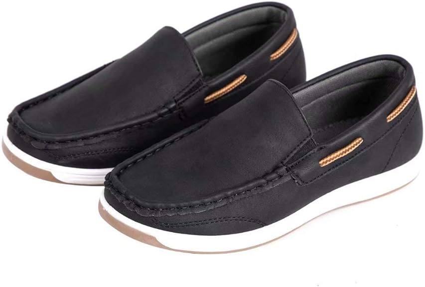 Dual elastic gore provides ease and comfort Relexed-fit slip on loafer with easy on/off.