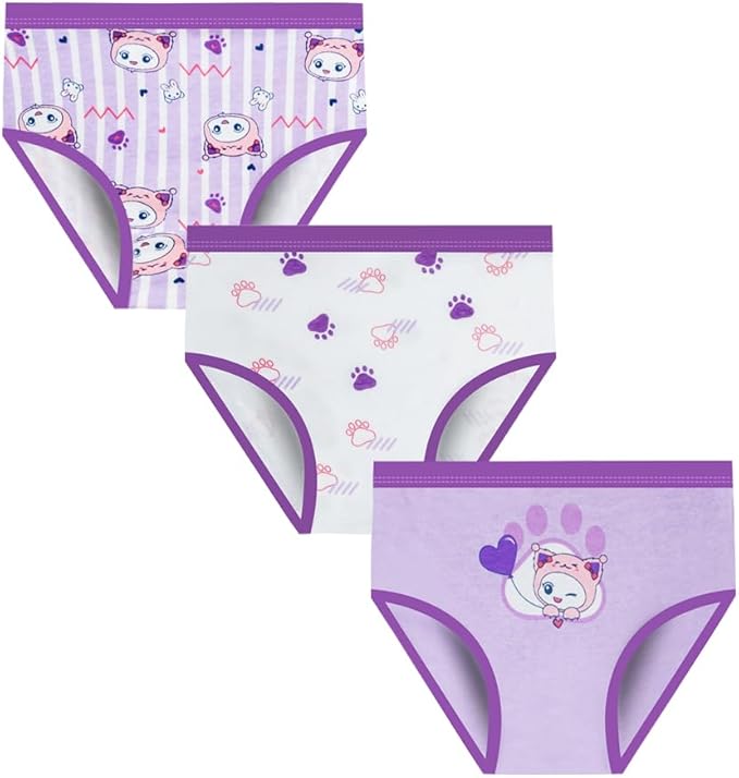 Machine wash, easy to wash, bring joy to girls. 12 Packs, Cute Design Girls Pantie: 12 style different girls briefs, bring joy to girls.