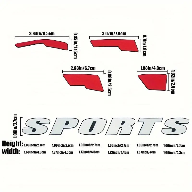 Rubber Tire Lettering Stickers