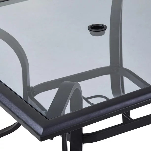 Montclair Dining Set, Tempered glass tabletop