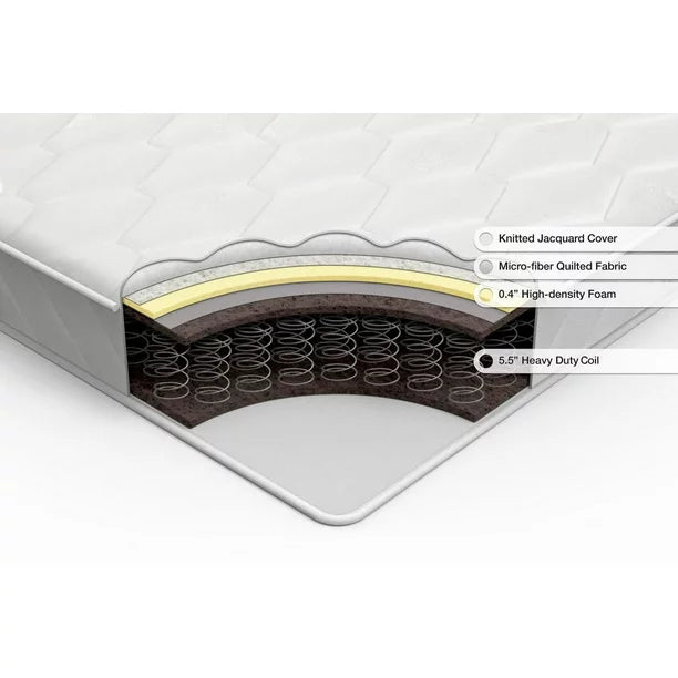 Sensations 6 Inch Support Spring Mattress, Twin, Full