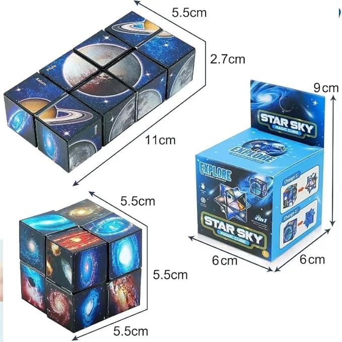 The 3d infinity cube is made from premium quality abs material which is durable.  Infinity Cube Fidget Toy,Brain Development Puzzle Games for Children