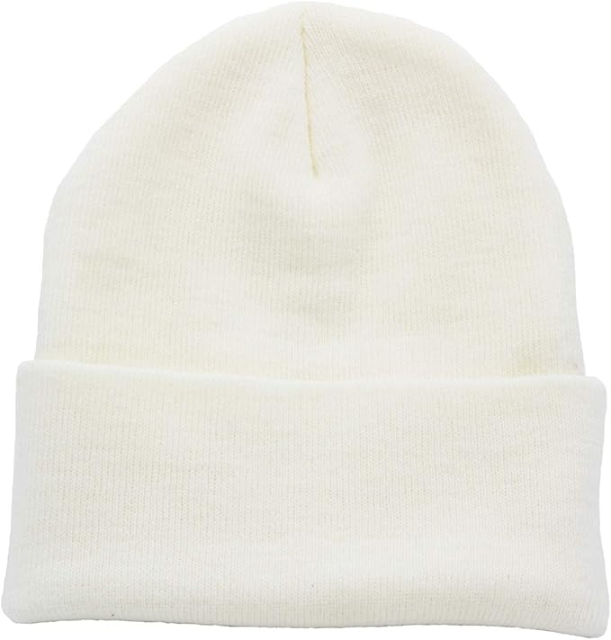 Hand wash for best, reshape and dry flat.Must-have classic warm winter beanie, perfect for both daily casual wear, Cuffed Plain Skull Knit