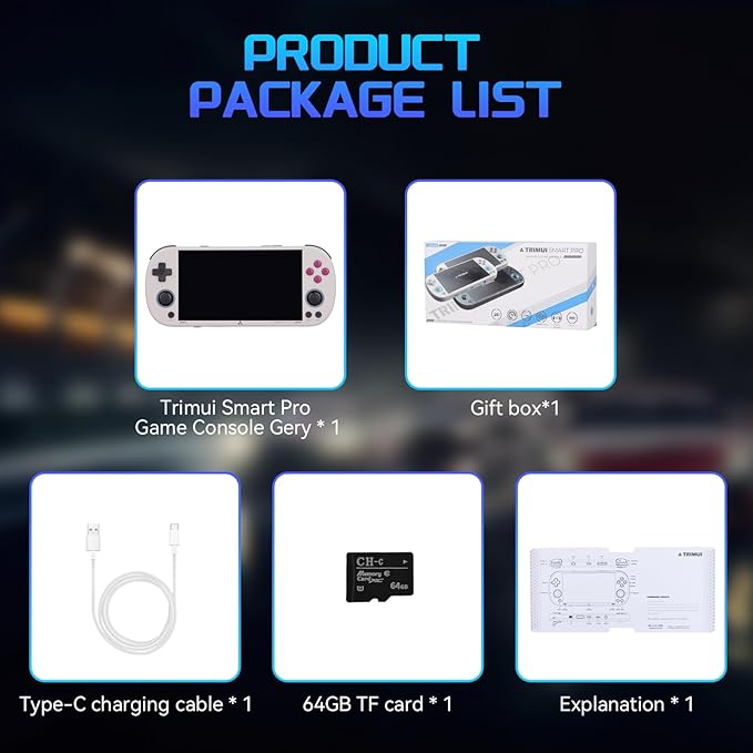 Portable Retro Video Hand-Held Games Consoles Preinstalled Emulator with 64G/256G TF Card,