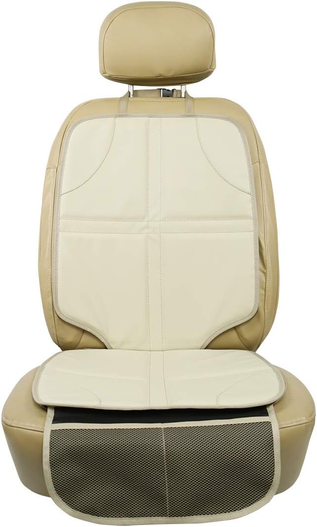 soft leather and felt car seat cover never damage your leather seat, and the dark felt on the back won’t be faded or leave color on light-colored seat