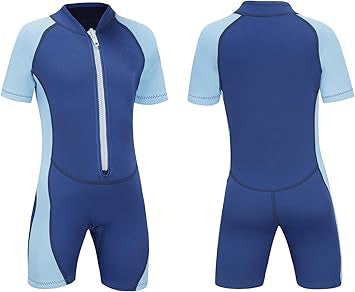 2mm Wetsuits Youth Shorty Wetsuits Premium, This wetsuit can stand alone as a springsuit in balmy weather,
