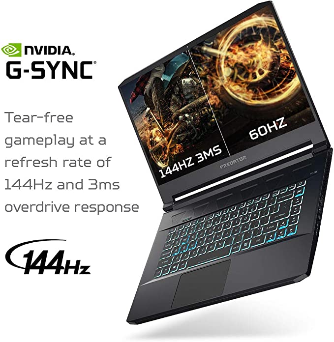 Acer Predator Triton 500 PT515-51-765U Gaming Laptop, Intel Core i7-8750H, Overclockable GeForce RTX 2080 with MAX-Q Design, 15.6