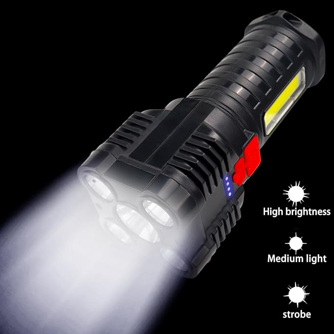 work, or emergency backup lighting, making it a valuable tool in various situations.Super Bright Waterproof Lightweight Flash Light for Camping,
