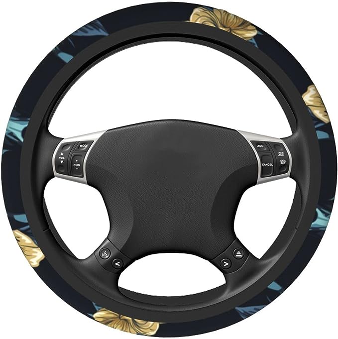 Inch Universal Fit Accessories Anti Slip Soft Protector,  cute steering wheel covers Car Accessories universal diameter 15 inch In All Season, suitable for most car steering wheels.