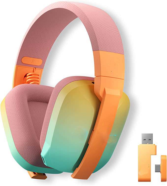 Gaming Headsets, Wireless Headphones Bluetooth Headsets with Built-in Mic