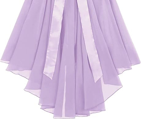 Size Table means age ranges for girls, but they are for general guidance only. Hand wash and do not bleach,  High Low Dress Sleeveless Round Neck Ruched Chiffon Wedding Bridesmaid Formal Flower Dress