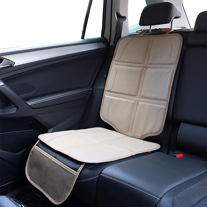 Car seat protector pad protects your car seat from wear, dents, scratches and stains.Car Seat Protector, Extra Thick Car Seat Covers Non-Slip Waterproof Mat