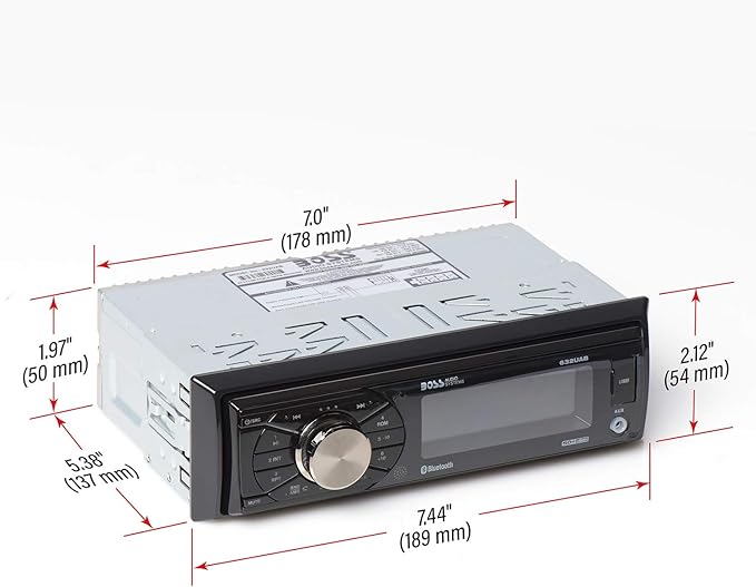 No cd or DVD player, plays USB/SD, mp3, WMA, FM/AM and smart phones, Audio 632UAB Car Stereo - Single Din, Bluetooth, (No CD/DVD) MP3/USB/WMA AM/FM Radio