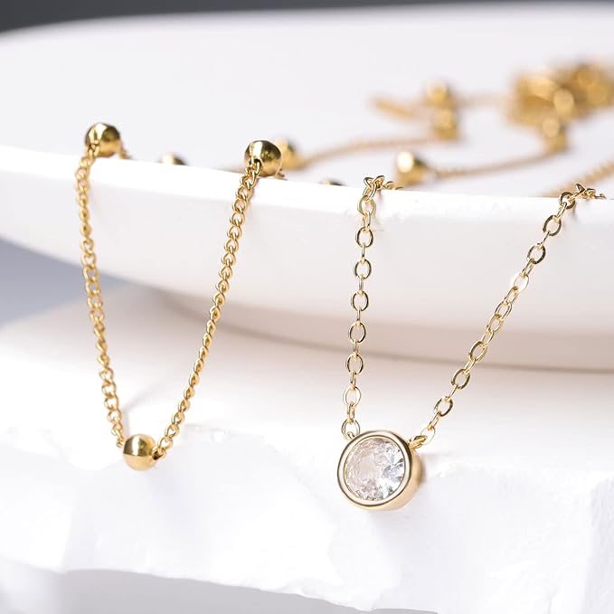 crystal necklace to show your beauty. Teardrop Single Solitare Cubic Zirconia Buttercly