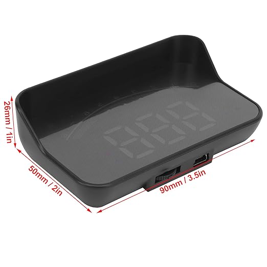 Battery Voltage, Mileage Measurement -  Heads Up Display for Cars,3.5 Inch HUD OBD2 Interface Windshield Projector Digital Speedometer Mph,