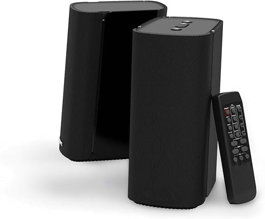 deep tones without the need for a subwoofer,  up to 80W Peak Power with Bluetooth 5.0, Optical-in, AUX-in, Wide Soundstage and Audio Clarity with Bass Control