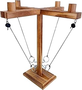 , looks more beautiful and coordinated. Our exclusive innovation - at each end of the column built-in nuts,  Ring toss Games,Wooden Hook and Tossing Game,Hook and Toss Games