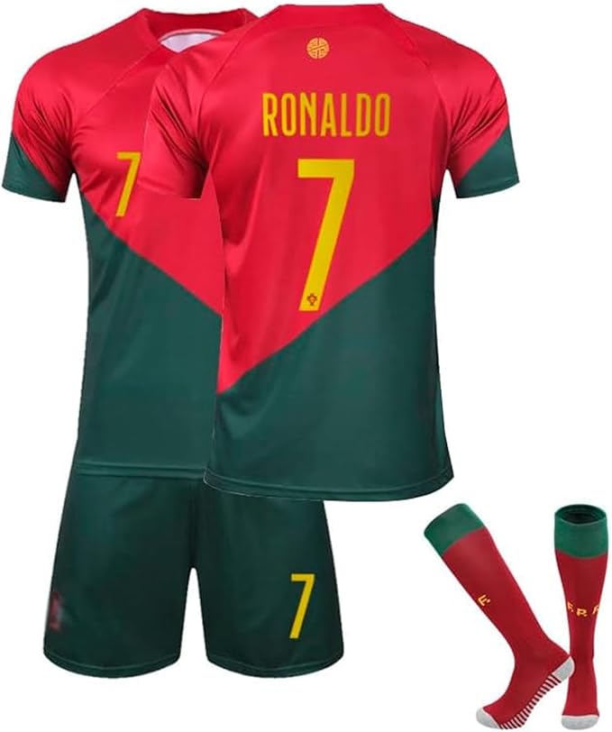 breathable fabric,It will be comfortable to wear and quick dry.Football Suit Soccer Jersey with Shorts and Socks