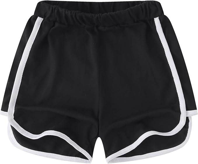 Stylish and Functional Design: This sports shorts features a stylish dolphin shaped cuff design, paired with contrasting color edging, which not only enhances