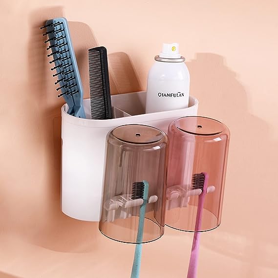 Wall-Mounted Space-Saving Toothbrush