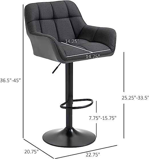 Shellder Bar Stool Adjustable Barstool Swivel Counter Height Bar Stool Soft Thicked Teddy Velvet Bar Chair