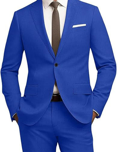 Premium Material: Boys formal slim fit suit of polyester and nylon, skin-friendly, comfortable and soft