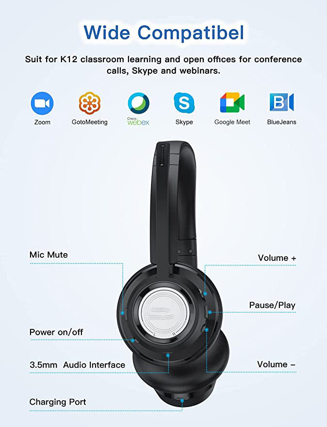 Office Headset with USB Dongle