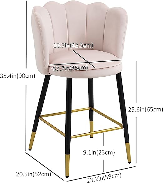 Class-3 gas lift adjustable length meets your different needs for the bar chairs height. Large base crafted from tough metal makes barstools supportive and balanced. Soft powder coating has been newly upgraded, making the stools very scratch resistant.