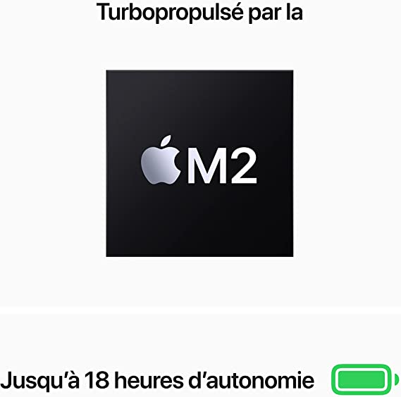 Apple 2022 MacBook Air Laptop with M2 chip: 13.6-inch Liquid Retina Display, 8GB RAM, 256GB SSD Storage, Backlit Keyboard, 1080p FaceTime HD Camera. Works with iPhone and iPad; Starlight; English