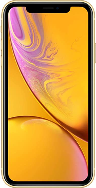 Apple iPhone XR, 64GB, Yellow - Unlocked (Renewed)