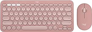 This ultra-slim and portable mouse and keyboard combo – made with recycled plastic, Wireless Keyboard and Mouse, Quiet and Portable, Customizable, Bolt, Bluetooth, Easy-Switch for Windows, macOS, iPadOS, Chrome - T