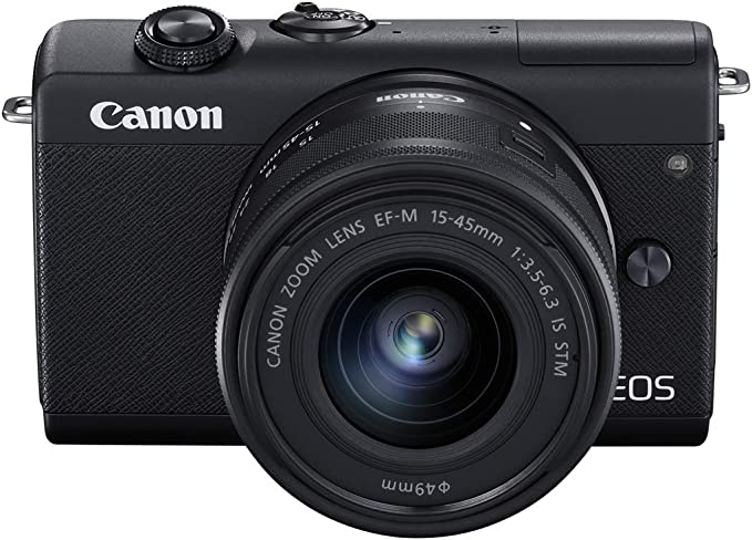 Canon EOS M200 Compact Mirrorless Digital Vlogging Camera with EF-M 15-45mm lens, Vertical 4K Video Support, 3.0-inch Touch Panel LCD, Built-in Wi-Fi, and Bluetooth Technology, Black