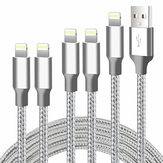 Unique design prevents the aluminum case at both ends of iPhone Charger cord from coming unglued, Cable Nylon Braided Fast Charging Cord Compatible for iPhone 14/13/12/11/X/Max/8/7/6/5/SE/Plus/iPad