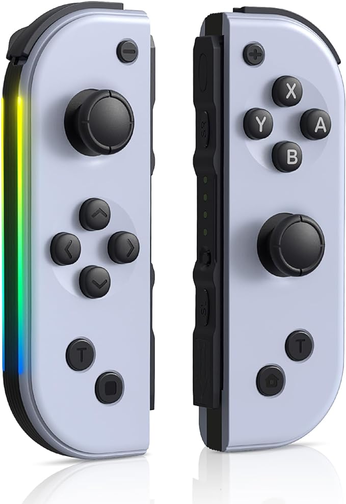 Designed for perfect compatibility with Switch/Lite/OLED, these Joypad controllers are the ideal replacement for your original ones, Switch/OLED/Lite,Switch Joypad Support Wake-Up Function, Six-Axis and Turbo Function