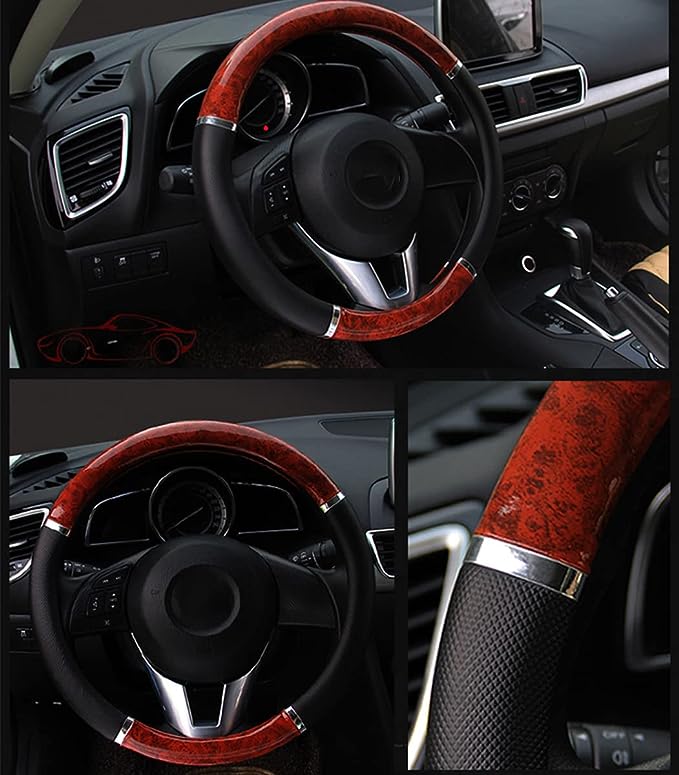 Wheel Protector Breathable Anti-Slip Steering Wheels fits all cars, The Steering Wheel Cover Provides Moderate Protection In Hot And Cold Weather