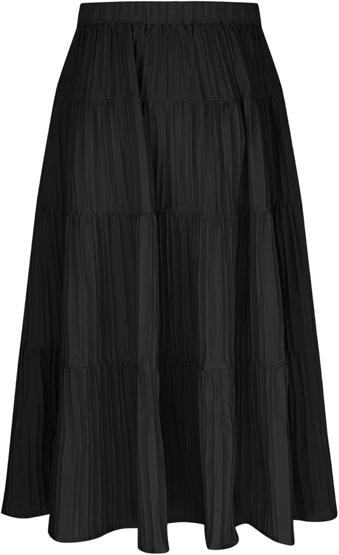 Cute and fashion casual summer style, classic ruffle hem design, with basic solid plain color, Girls Long Long Sport Gym Jogger Thin Bow Tie Flowy Ruched Tie Knot Basic Skirts Girl