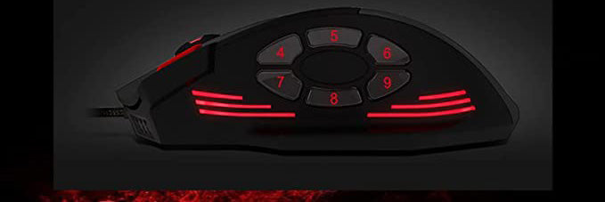 Gaming Mouse, 12 Programmable Buttons Wired RGB Gamer Mouse