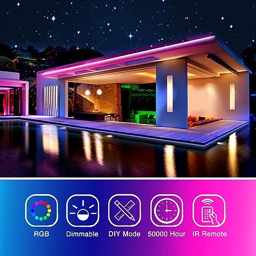 Gaming Led Strip Lights 10m for Bedroom,  Home Decoration Strip 32.8FT