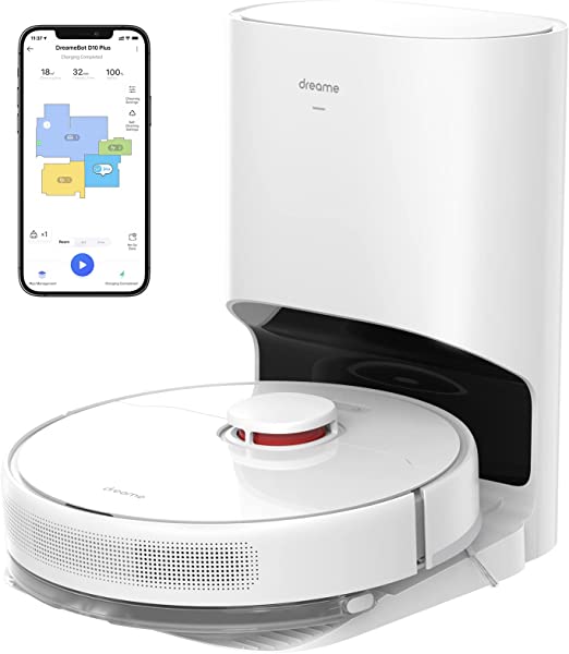Robotic Vacuum with 4000 Pa Suction and lidar Navigation Compatible with Alexa Wi-Fi Connected