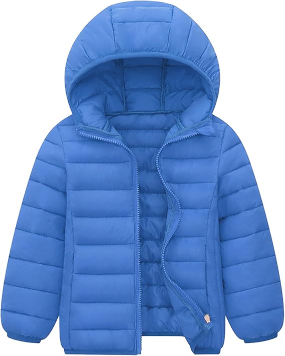 Unisex Toddler Baby Hooded Windbreaker with liner and elastic cuffs design, windproof and lightweight for cool spring & autumn. Anti-scratch and anti-dirty outer, keep your kid baby play enjoyful.