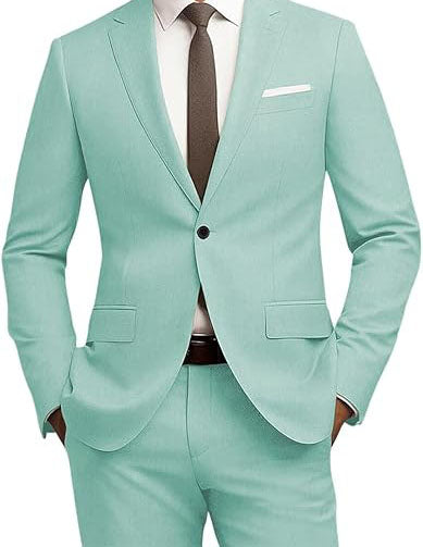 This boys suit is classic fit formal wear dress, the jacket features padded shoulders, notch lapel, chest pocket for handkerchief, one inner pockets and side vents. Its modern look and style will bring you tons of compliments