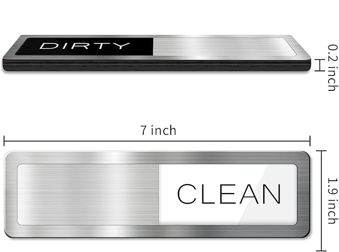 smooth and glossy, which can be perfectly matched with other kitchen utensils. Magnet Clean Dirty, Clean Dirty Dishwasher Magnet,